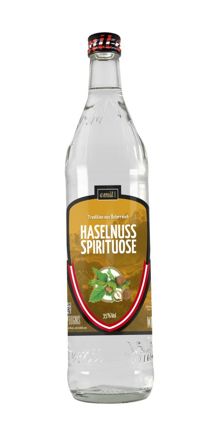 Tradition aus Österreich, emil 1868 Haselnuss Spirituose in der 0,7 Liter Flasche