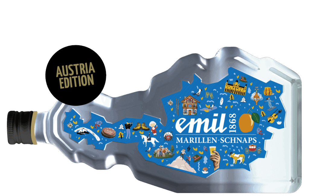 Marillen Schnaps 35%vol Sonderedition – limitierte Premiumabfüllung von emil 1868