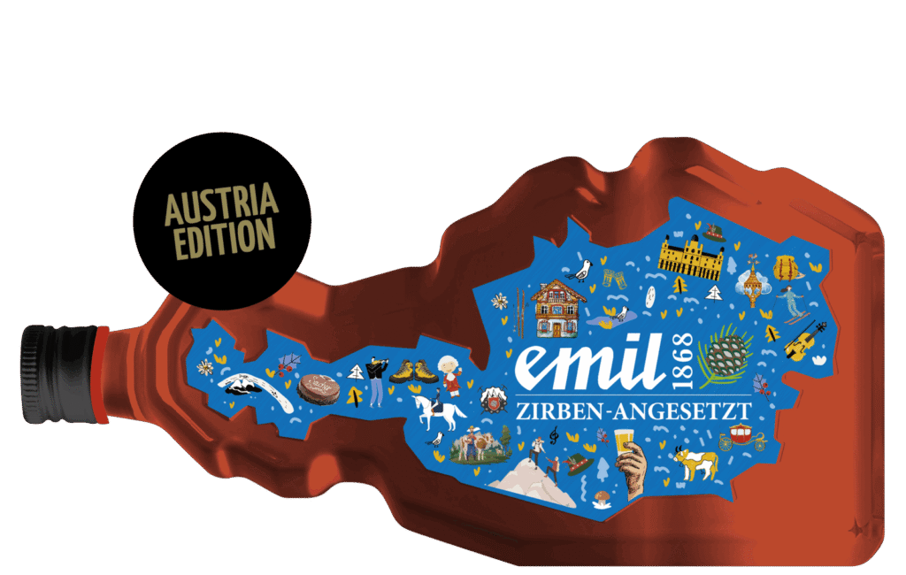 Zirben Schnaps angesetzt 30%vol Sonderedition – limitierte Premiumabfüllung von emil 1868