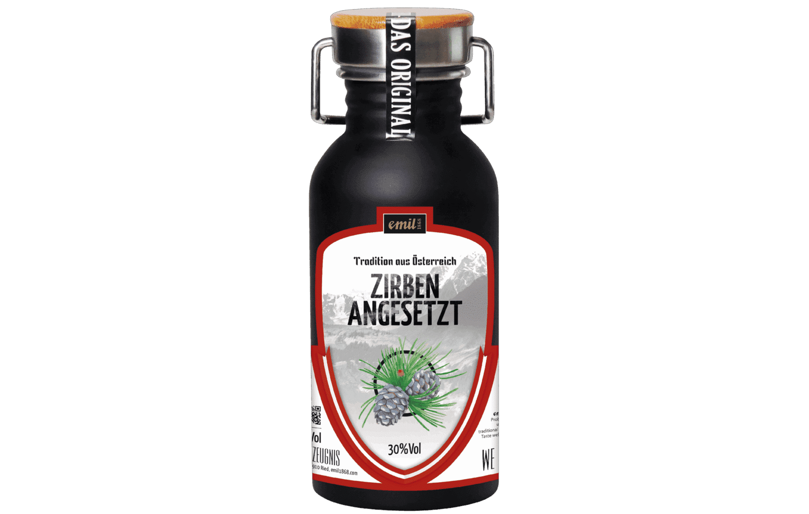 ZIRBEN SCHNAPS ANGESETZT